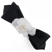 Pre-owned Cotton hair-accessories Chanel Vintage , Black , Dames