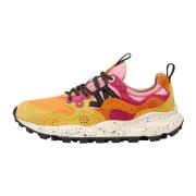 Suede and technical fabric sneakers Yamano 3 Woman Flower Mountain , O...