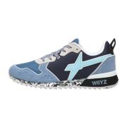 Technical fabric and suede sneakers Jet-M. W6Yz , Blue , Heren