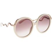 Gradient Lens Zonnebril Roberto Cavalli , Beige , Dames