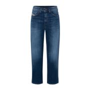 Straight Jeans Diesel , Blue , Dames