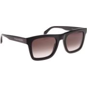 Iconische zonnebril, 100% echt Alexander McQueen , Black , Unisex