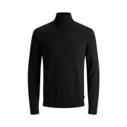 Turtlenecks Jack & Jones , Black , Heren