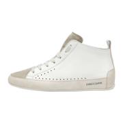 Leather and suede ankle sneakers Dafne MID Candice Cooper , White , Da...