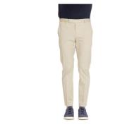 Slim Fit Sand Twill Stretch Broek PT Torino , Beige , Heren