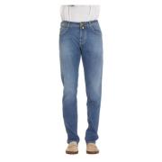 Slim-Fit Sartorial Denim Jeans Nick Jacob Cohën , Blue , Heren