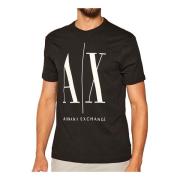 Armani Uitwisseling T-Shirt Armani Exchange , Black , Heren