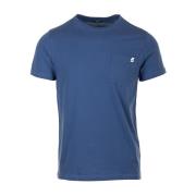 Blauwe Sigur T-shirt K-Way , Blue , Heren