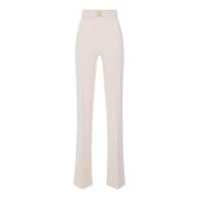 Straight Trousers Elisabetta Franchi , Beige , Dames