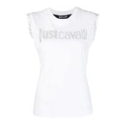 Sleeveless Tops Just Cavalli , White , Dames