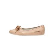 Buffed leather ballet flats Candy BOW Candice Cooper , Brown , Dames