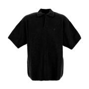 Wollen Polo Shirt Represent , Black , Heren
