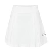 Witte Waldorf Rok met Geborduurd Detail Ball , White , Dames