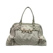 Pre-owned Leather shoulder-bags Gucci Vintage , White , Dames