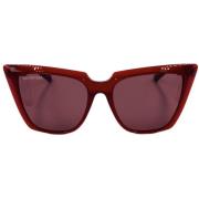 Luxe Mode Zonnebril Bb0046S Balenciaga , Red , Dames