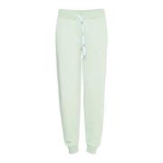 Stijlvolle Sweatpants met Geborduurde Details Ball , Green , Dames