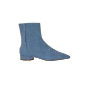 Pre-owned Cotton boots Maison Margiela Pre-owned , Blue , Dames