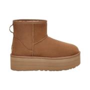 Classic Mini Platform Schoenen UGG , Brown , Dames