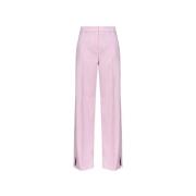 Purezza Palazzo Broek in Roze Crêpe Pinko , Pink , Dames