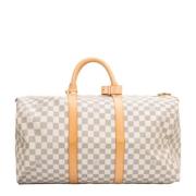 Pre-owned Canvas handbags Louis Vuitton Vintage , White , Dames