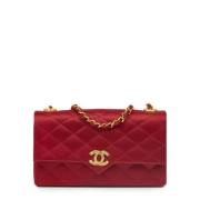 Pre-owned Silk chanel-bags Chanel Vintage , Red , Dames