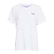 Grafische Print T-Shirt Wit Melange Ball , Gray , Dames