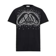 Exploded Charm Print T-Shirt Alexander McQueen , Black , Heren
