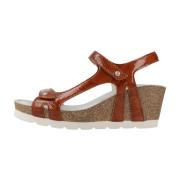 Wedges Panama Jack , Brown , Dames