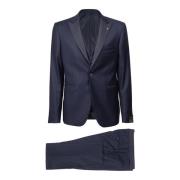 Single Breasted Suits Tagliatore , Blue , Heren