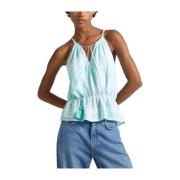 Sleeveless Tops Pepe Jeans , Blue , Dames