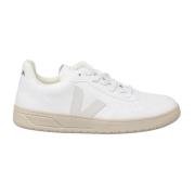 Witte Leren Casual Sneakers V-10 Veja , White , Heren