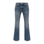 Kick flare jeans Balmain , Blue , Dames