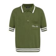 Polo shirt met zak Balmain , Green , Heren