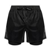 Geperforeerde shorts Balmain , Black , Heren