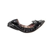 Pre-owned Leather flats Miu Miu Pre-owned , Black , Dames