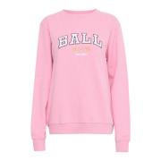 L. Taylor Pink Melange Sweatshirt Ball , Pink , Dames