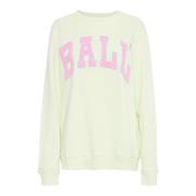 Citroen Curd Geborduurde Sweatshirt Ball , Green , Dames