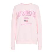 Gezellige Milkshake Sweatshirt met Cool Print Ball , Pink , Dames