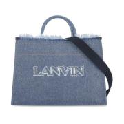 Tote Bags Lanvin , Blue , Dames