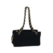 Pre-owned Canvas chanel-bags Chanel Vintage , Black , Dames