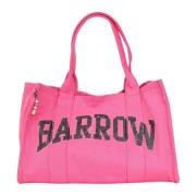 Fuchsia Canvas Tote Bag Woman Barrow , Pink , Dames