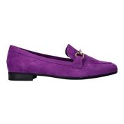 Paarse Vegan Loafer met Gouden Ketting Marco Tozzi , Purple , Dames