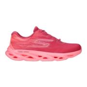 Roze Swirl Tech Speed Sneaker Skechers , Pink , Dames