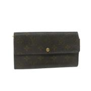 Pre-owned Canvas wallets Louis Vuitton Vintage , Brown , Dames