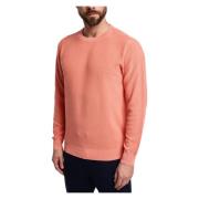 Vintage Katoenen Crewneck Sweater Sun68 , Pink , Heren