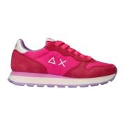 Roze Ally Solid Nylon Sneaker Sun68 , Pink , Dames