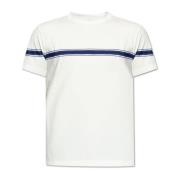 T-shirt met logo Burberry , White , Heren