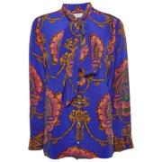Pre-owned Silk tops Gucci Vintage , Multicolor , Dames