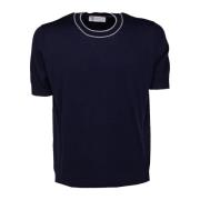 Katoenen ronde hals t-shirt Brunello Cucinelli , Blue , Heren