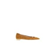 Flats Carolina Herrera , Brown , Dames